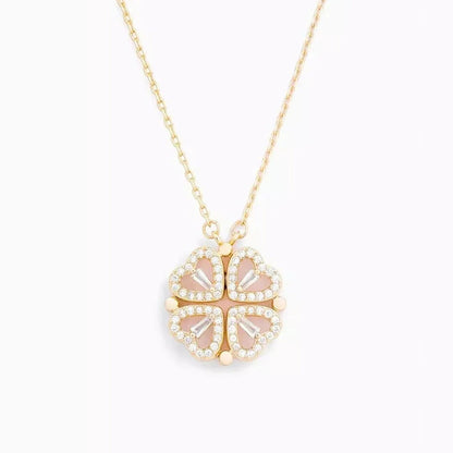✦Eternal Blossom: 2-in-1 Magnetic Lucky Heart Necklace