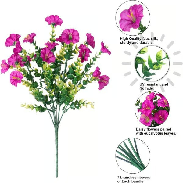 🌸Morning Glory Artificial Flowers — UV-Resistant Ever-Blooming Decor