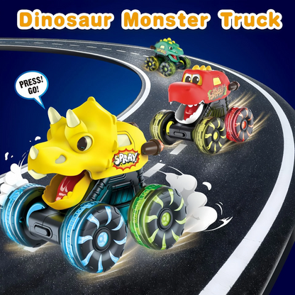 🦖 Light-Up Dino Trucks | Press & Go Toy Cars with Moving Jaws for Toddlers 🚚