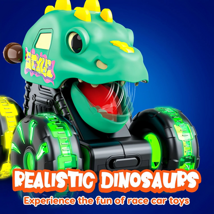 🦖 Light-Up Dino Trucks | Press & Go Toy Cars with Moving Jaws for Toddlers 🚚