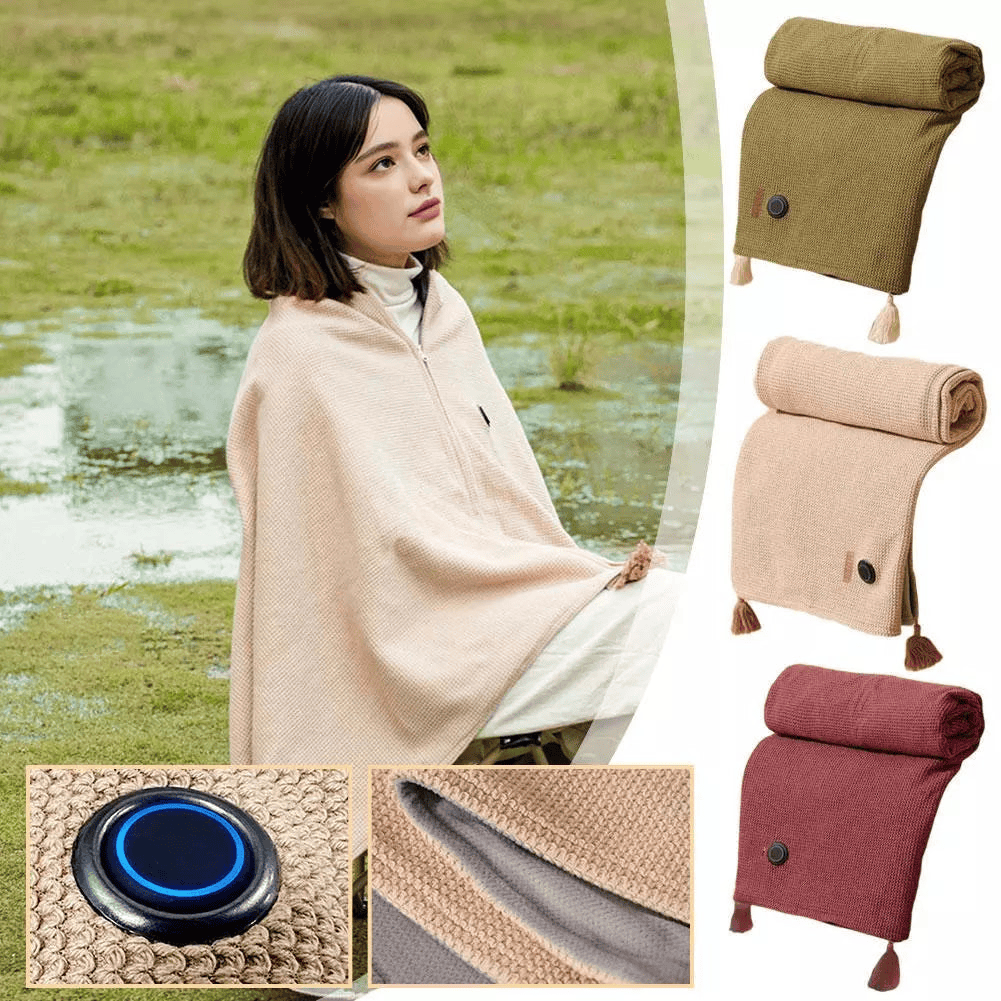 🔥 CloudCloak: 15-Second Rapid-Heat Electric Blanket with Double-Helix Carbon Fiber Core