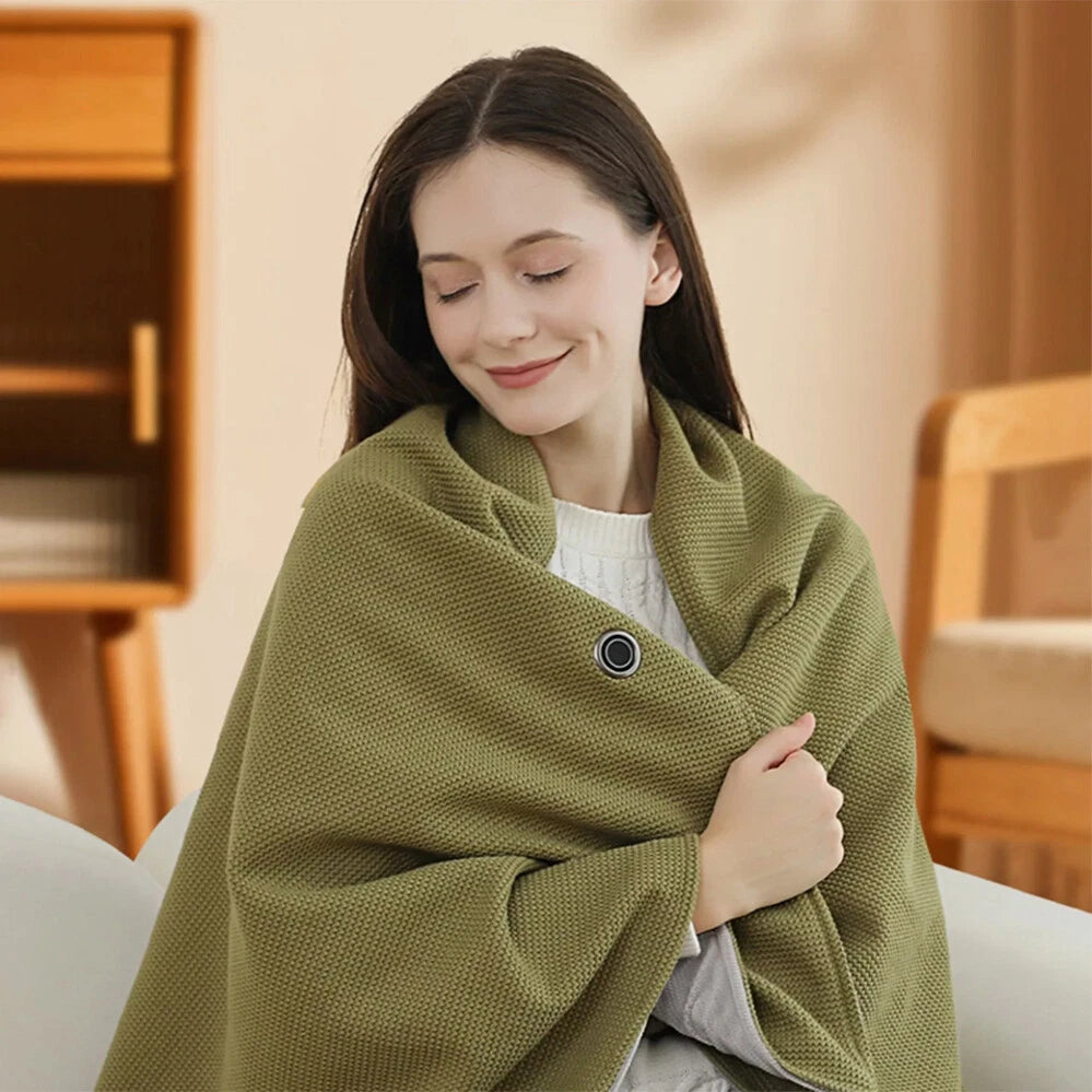 🔥 CloudCloak: 15-Second Rapid-Heat Electric Blanket with Double-Helix Carbon Fiber Core