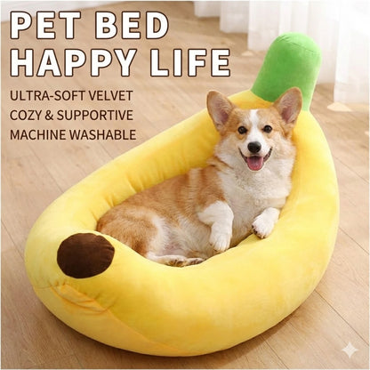Banana Dog & Cat Fun Bed Prive Collection